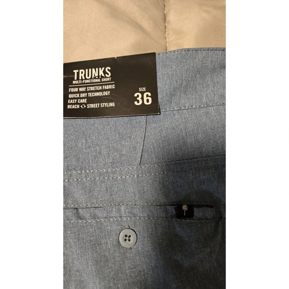 Mens TRUNKS Heather Blue Size 36